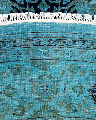 Fine Vibrance, One-of-a-Kind Hand-Knotted Area Rug - Gray, 7' 1" x 7' 1" - Solo Rugs