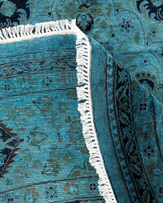 Fine Vibrance, One-of-a-Kind Hand-Knotted Area Rug - Gray, 7' 1" x 7' 1" - Solo Rugs
