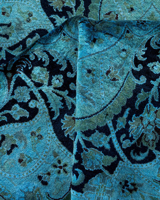 Fine Vibrance, One-of-a-Kind Hand-Knotted Area Rug - Gray, 7' 1" x 7' 1" - Solo Rugs