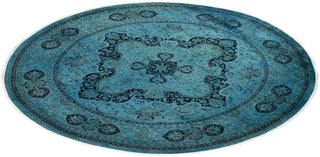 Fine Vibrance, One-of-a-Kind Hand-Knotted Area Rug - Gray, 7' 1" x 7' 1" - Solo Rugs