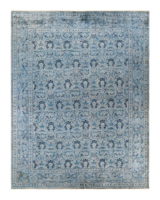 Fine Vibrance, One-of-a-Kind Hand-Knotted Area Rug - Gray, 8' 1" x 10' 2" - Solo Rugs