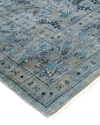 Fine Vibrance, One-of-a-Kind Hand-Knotted Area Rug - Gray, 8' 1" x 10' 2" - Solo Rugs
