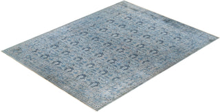 Fine Vibrance, One-of-a-Kind Hand-Knotted Area Rug - Gray, 8' 1" x 10' 2" - Solo Rugs