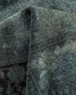 Fine Vibrance, One-of-a-Kind Hand-Knotted Area Rug - Gray, 8' 3" x 10' 2" - Solo Rugs