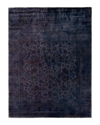 Fine Vibrance, One-of-a-Kind Hand-Knotted Area Rug - Gray, 8' 3" x 10' 5" - Solo Rugs