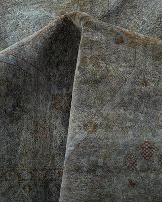 Fine Vibrance, One-of-a-Kind Hand-Knotted Area Rug - Gray, 8' 3" x 13' 10" - Solo Rugs