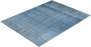 Fine Vibrance, One-of-a-Kind Hand-Knotted Area Rug - Gray, 9' 1" x 12' 1" - Solo Rugs