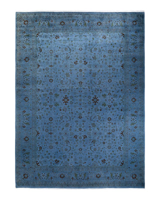 Fine Vibrance, One-of-a-Kind Hand-Knotted Area Rug - Gray, 9' 2" x 12' 5" - Solo Rugs