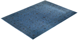 Fine Vibrance, One-of-a-Kind Hand-Knotted Area Rug - Gray, 9' 2" x 12' 5" - Solo Rugs