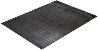 Fine Vibrance, One-of-a-Kind Hand-Knotted Area Rug - Gray, 9' 3" x 12' 5" - Solo Rugs