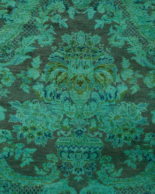 Fine Vibrance, One-of-a-Kind Hand-Knotted Area Rug - Green, 10' 1" x 10' 4" - Solo Rugs