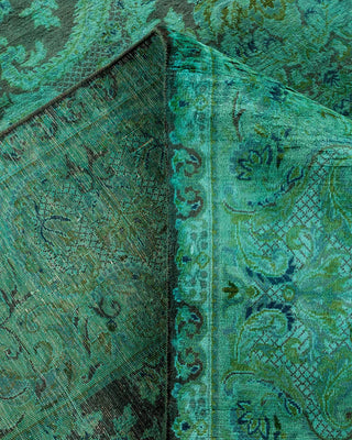 Fine Vibrance, One-of-a-Kind Hand-Knotted Area Rug - Green, 10' 1" x 10' 4" - Solo Rugs