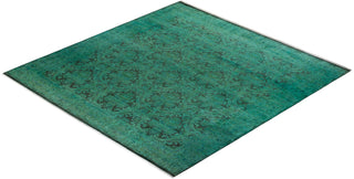 Fine Vibrance, One-of-a-Kind Hand-Knotted Area Rug - Green, 10' 1" x 10' 4" - Solo Rugs