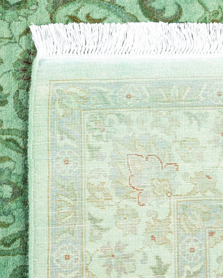 Fine Vibrance, One-of-a-Kind Hand-Knotted Area Rug - Green, 4' 3" x 6' 4" - Solo Rugs