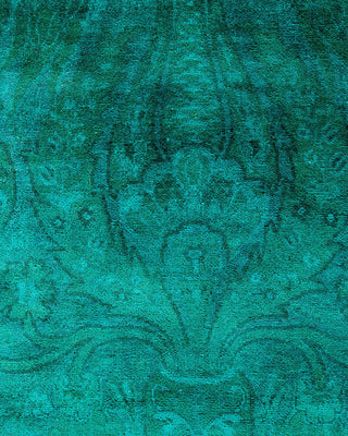 Fine Vibrance, One-of-a-Kind Hand-Knotted Area Rug - Green, 5' 3" x 7' 10" - Solo Rugs