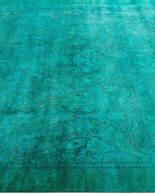 Fine Vibrance, One-of-a-Kind Hand-Knotted Area Rug - Green, 5' 3" x 7' 10" - Solo Rugs