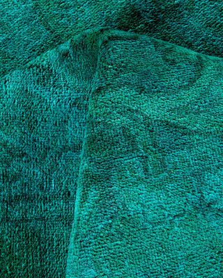 Fine Vibrance, One-of-a-Kind Hand-Knotted Area Rug - Green, 5' 3" x 7' 10" - Solo Rugs