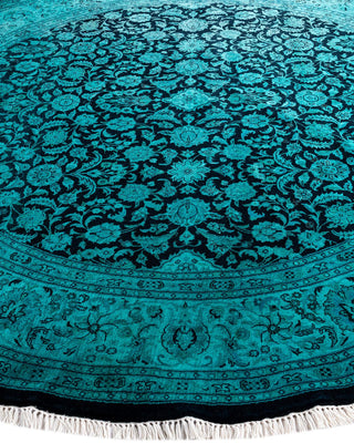 Fine Vibrance, One-of-a-Kind Hand-Knotted Area Rug - Green, 6' 7" x 6' 9" - Solo Rugs