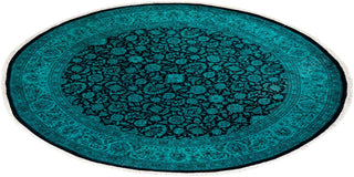 Fine Vibrance, One-of-a-Kind Hand-Knotted Area Rug - Green, 6' 7" x 6' 9" - Solo Rugs
