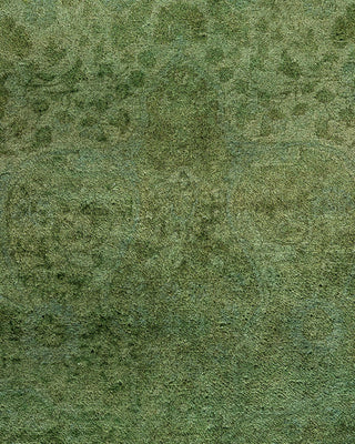 Fine Vibrance, One-of-a-Kind Hand-Knotted Area Rug - Green, 7' 10" x 10' 2" - Solo Rugs