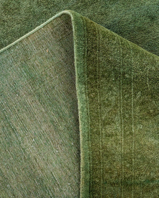Fine Vibrance, One-of-a-Kind Hand-Knotted Area Rug - Green, 7' 10" x 10' 2" - Solo Rugs