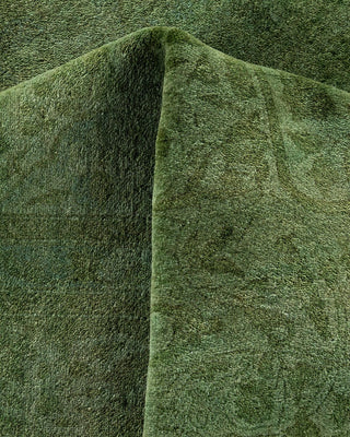 Fine Vibrance, One-of-a-Kind Hand-Knotted Area Rug - Green, 7' 10" x 10' 2" - Solo Rugs