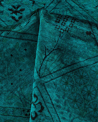 Fine Vibrance, One-of-a-Kind Hand-Knotted Area Rug - Green, 8' 1" x 8' 1" - Solo Rugs