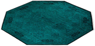 Fine Vibrance, One-of-a-Kind Hand-Knotted Area Rug - Green, 8' 1" x 8' 1" - Solo Rugs