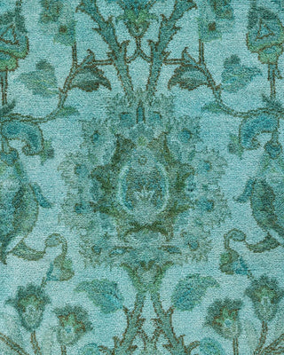 Fine Vibrance, One-of-a-Kind Hand-Knotted Area Rug - Green, 8' 2" x 10' 5" - Solo Rugs