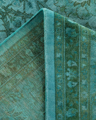 Fine Vibrance, One-of-a-Kind Hand-Knotted Area Rug - Green, 8' 2" x 10' 5" - Solo Rugs