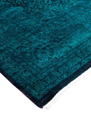 Fine Vibrance, One-of-a-Kind Hand-Knotted Area Rug - Green, 9' 1" x 11' 10" - Solo Rugs