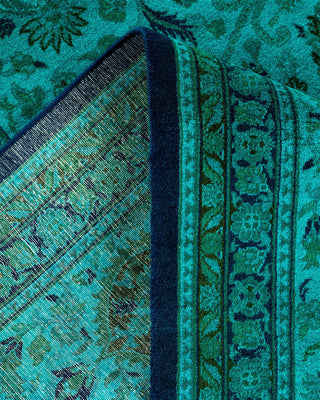 Fine Vibrance, One-of-a-Kind Hand-Knotted Area Rug - Green, 9' 2" x 12' 3" - Solo Rugs