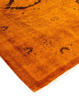 Fine Vibrance, One-of-a-Kind Hand-Knotted Area Rug - Orange, 10' 3" x 14' 3" - Solo Rugs