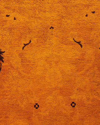 Fine Vibrance, One-of-a-Kind Hand-Knotted Area Rug - Orange, 10' 3" x 14' 3" - Solo Rugs