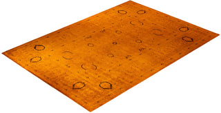 Fine Vibrance, One-of-a-Kind Hand-Knotted Area Rug - Orange, 10' 3" x 14' 3" - Solo Rugs