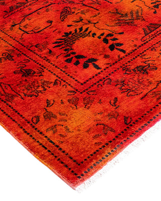 Fine Vibrance, One-of-a-Kind Hand-Knotted Area Rug - Orange, 3' 2" x 5' 4" - Solo Rugs