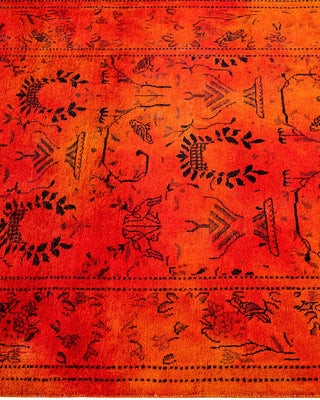 Fine Vibrance, One-of-a-Kind Hand-Knotted Area Rug - Orange, 3' 2" x 5' 4" - Solo Rugs