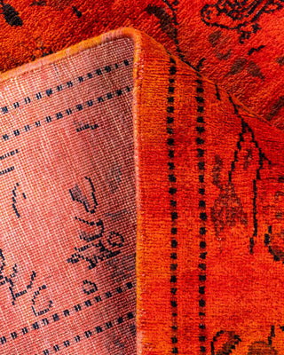 Fine Vibrance, One-of-a-Kind Hand-Knotted Area Rug - Orange, 3' 2" x 5' 4" - Solo Rugs