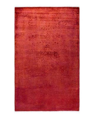 Fine Vibrance, One-of-a-Kind Hand-Knotted Area Rug - Orange, 4' 0" x 6' 4" - Solo Rugs
