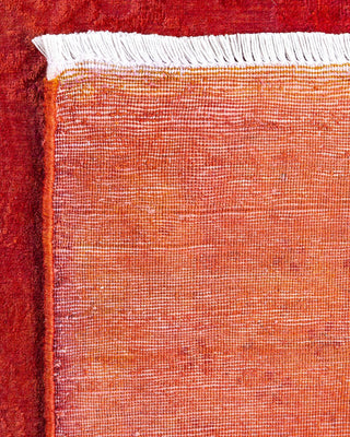 Fine Vibrance, One-of-a-Kind Hand-Knotted Area Rug - Orange, 4' 0" x 6' 4" - Solo Rugs