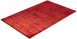 Fine Vibrance, One-of-a-Kind Hand-Knotted Area Rug - Orange, 4' 0" x 6' 4" - Solo Rugs