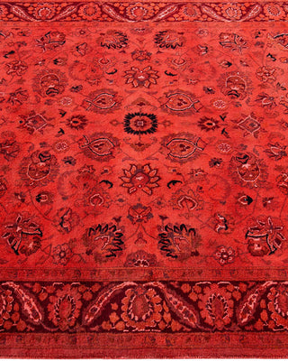 Fine Vibrance, One-of-a-Kind Hand-Knotted Area Rug - Orange, 4' 1" x 6' 4" - Solo Rugs