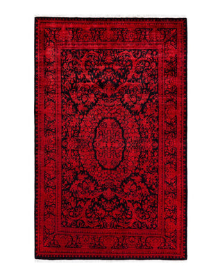 Fine Vibrance, One-of-a-Kind Hand-Knotted Area Rug - Orange, 6' 0" x 9' 7" - Solo Rugs