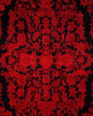 Fine Vibrance, One-of-a-Kind Hand-Knotted Area Rug - Orange, 6' 0" x 9' 7" - Solo Rugs