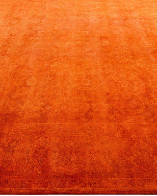 Fine Vibrance, One-of-a-Kind Hand-Knotted Area Rug - Orange, 6' 3" x 9' 3" - Solo Rugs