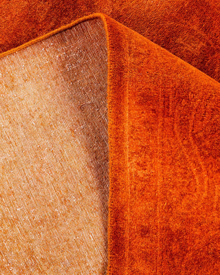 Fine Vibrance, One-of-a-Kind Hand-Knotted Area Rug - Orange, 6' 3" x 9' 3" - Solo Rugs