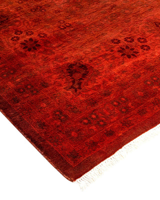 Fine Vibrance, One-of-a-Kind Hand-Knotted Area Rug - Orange, 8' 1" x 10' 7" - Solo Rugs