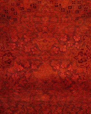 Fine Vibrance, One-of-a-Kind Hand-Knotted Area Rug - Orange, 8' 1" x 10' 7" - Solo Rugs