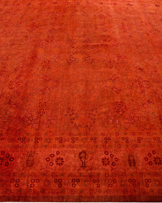 Fine Vibrance, One-of-a-Kind Hand-Knotted Area Rug - Orange, 8' 1" x 10' 7" - Solo Rugs