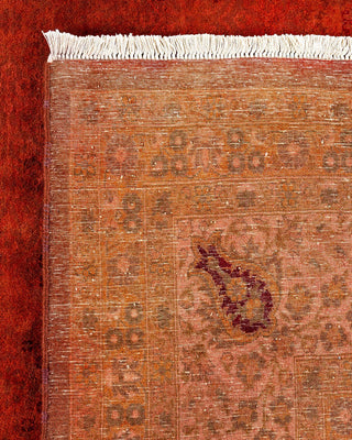 Fine Vibrance, One-of-a-Kind Hand-Knotted Area Rug - Orange, 8' 1" x 10' 7" - Solo Rugs